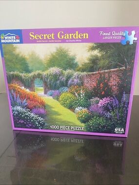 White Mountain Secret Garden Puzzle 1000 piece jigsaw
